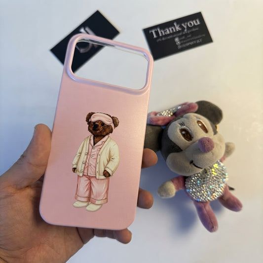 Teddy Printed Transparent Case