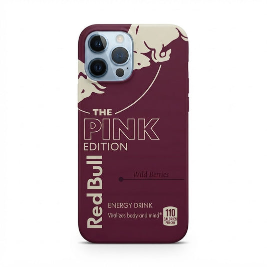 PINK RED BULL Printed Transparent Case