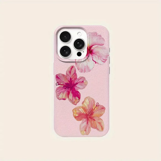 3 FLOWERS Printed Transparent Case