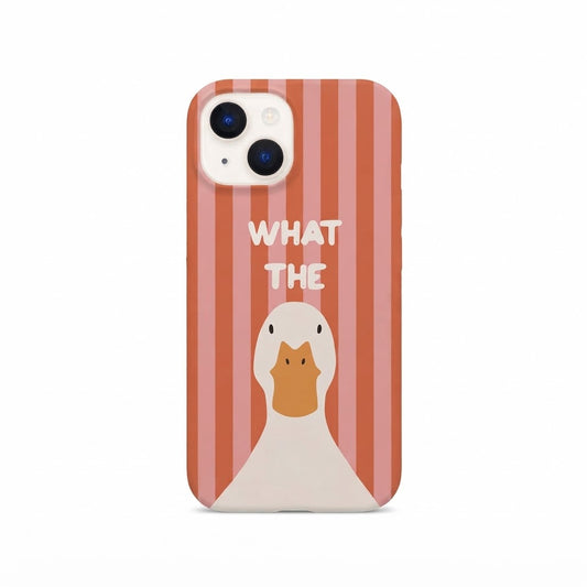 WHAT THE Printed Transparent Case