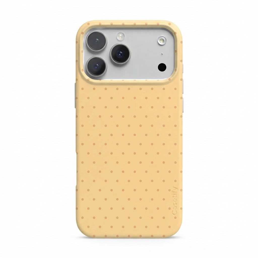 Yellow Spot Printed Transparent Case
