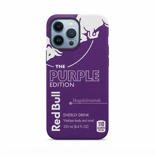PURPLE RED BULL Printed Transparent Case