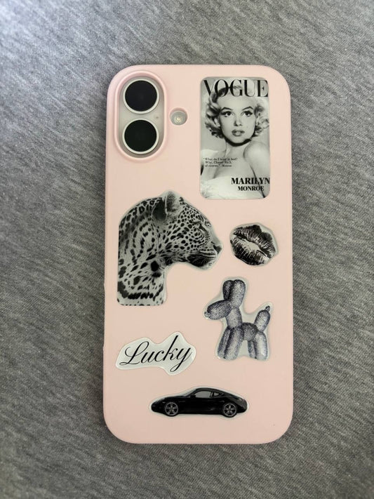 STICKER Printed Transparent Case