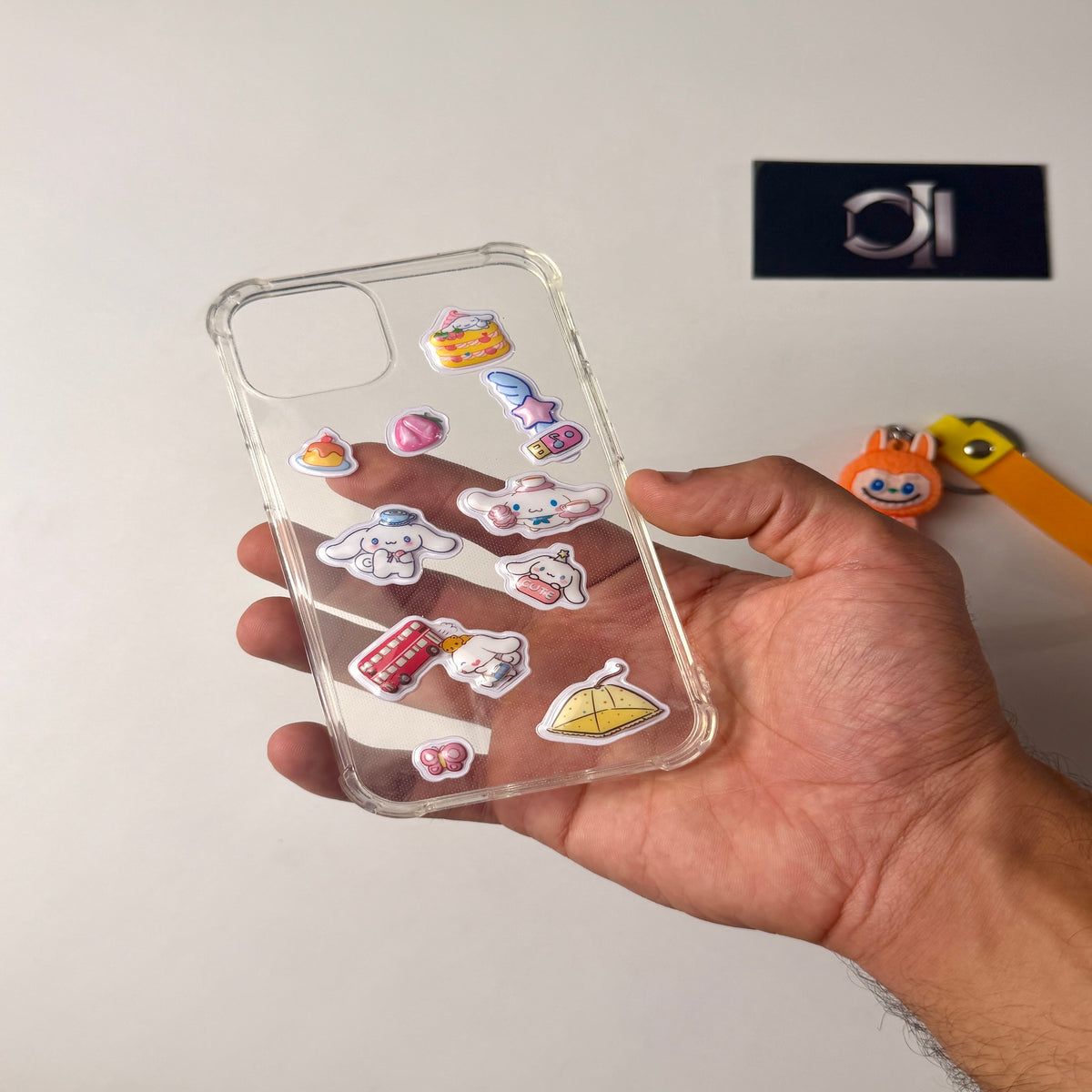 5 Pcs 3D Stitch Stickers + Transparent Case