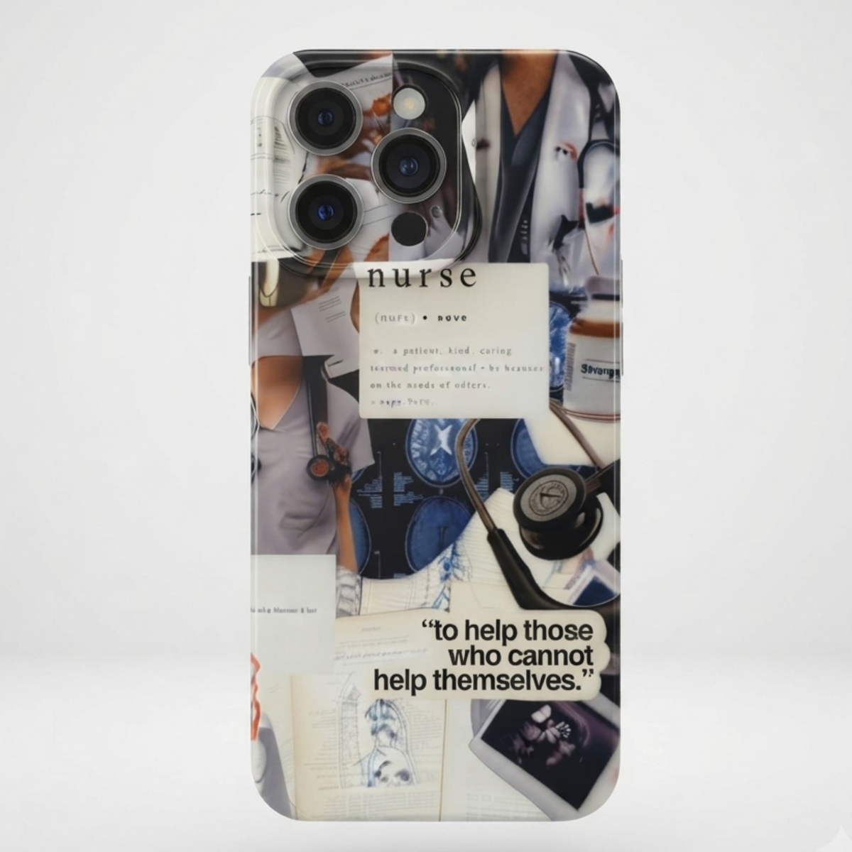 Nurse Printed Transparent Case