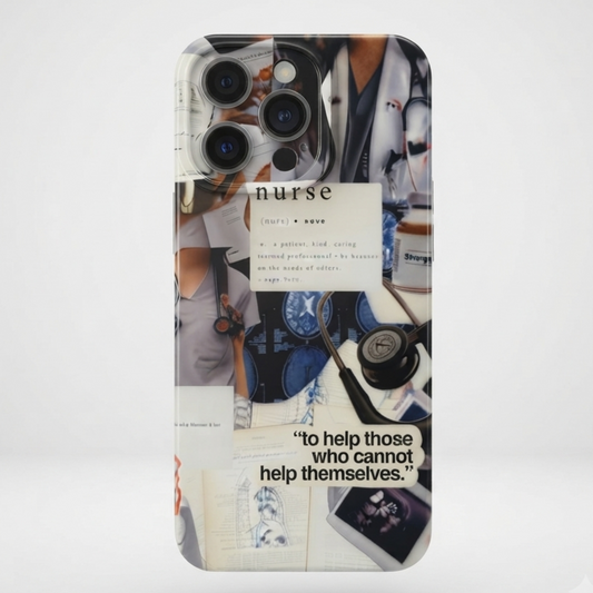 Nurse Printed Transparent Case