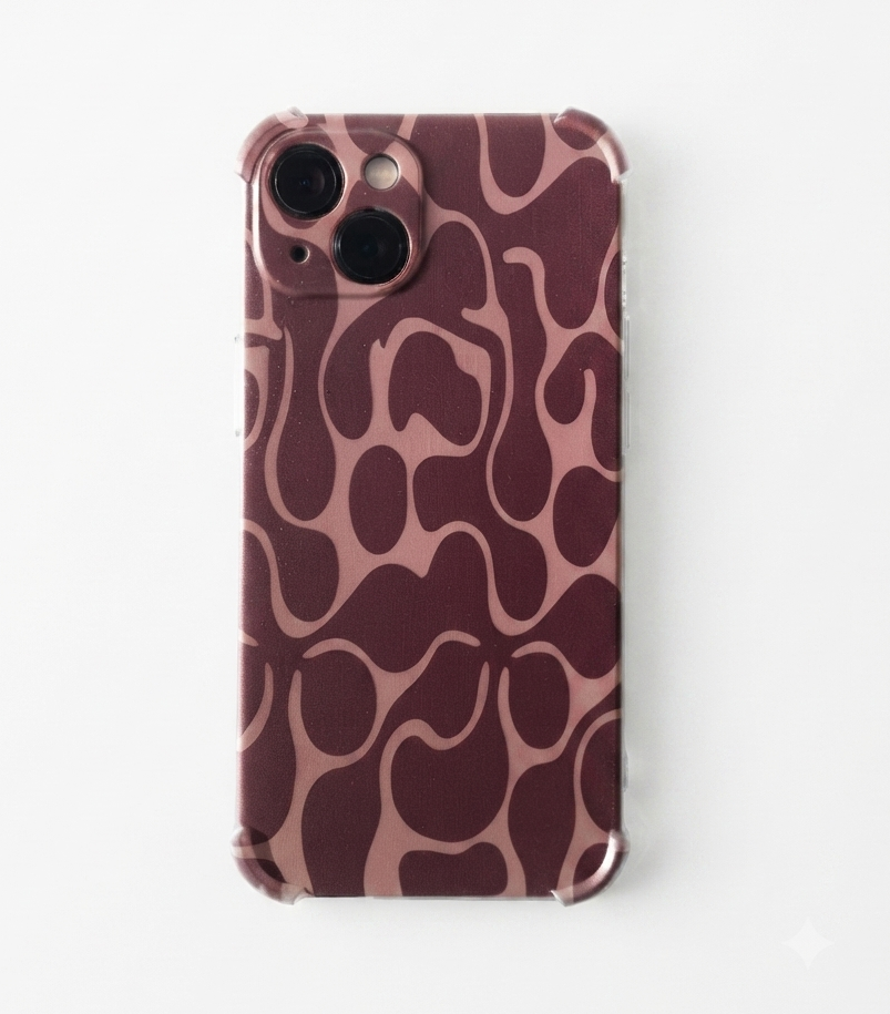 Burgundy Dream Printed Transparent Case