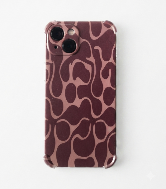 Burgundy Dream Printed Transparent Case