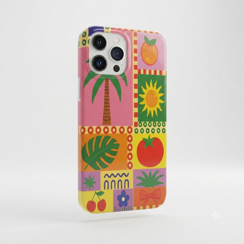 Sun&Tree Printed Transparent Case