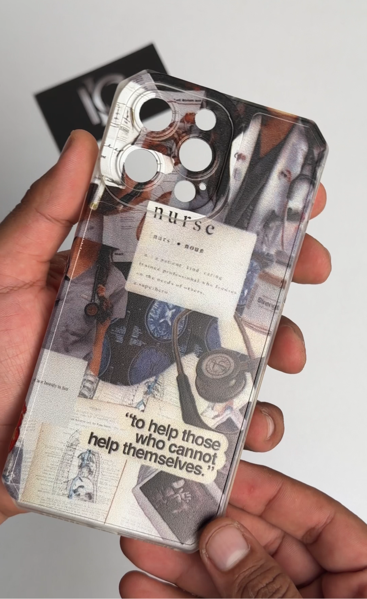 Nurse Printed Transparent Case