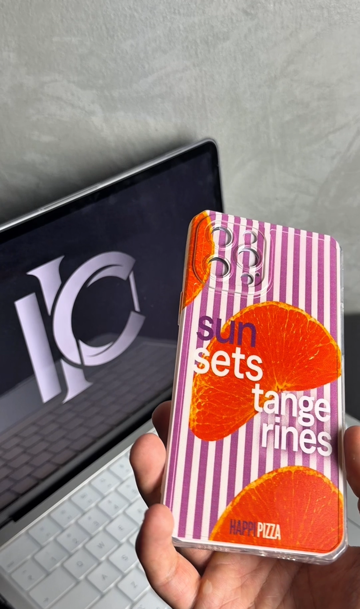 Mandarin Printed Transparent Case