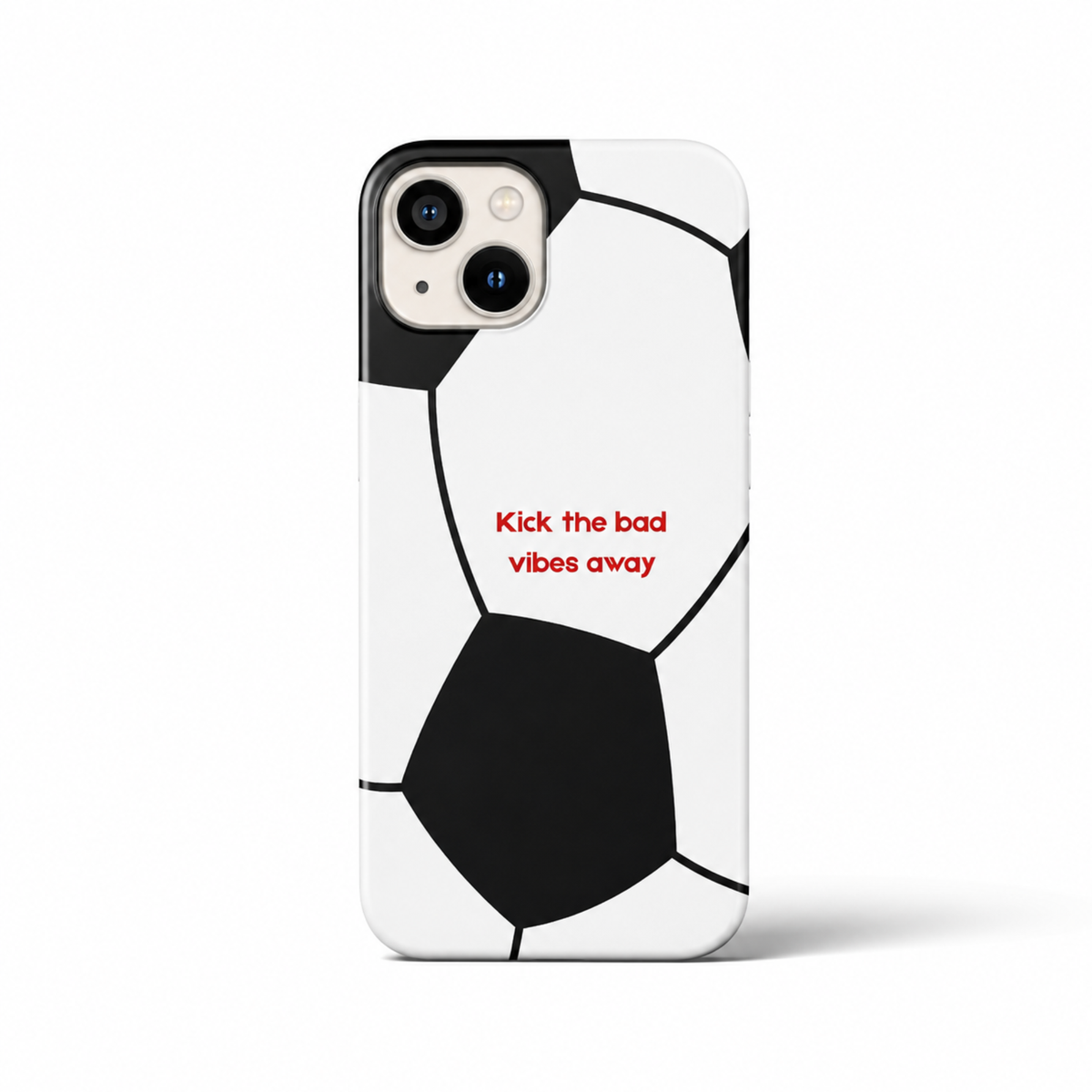KICK THE BAD VIBES Printed Transparent Case