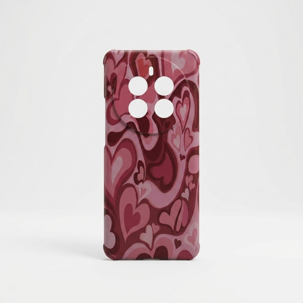 HEART WAVES Printed Transparent Case