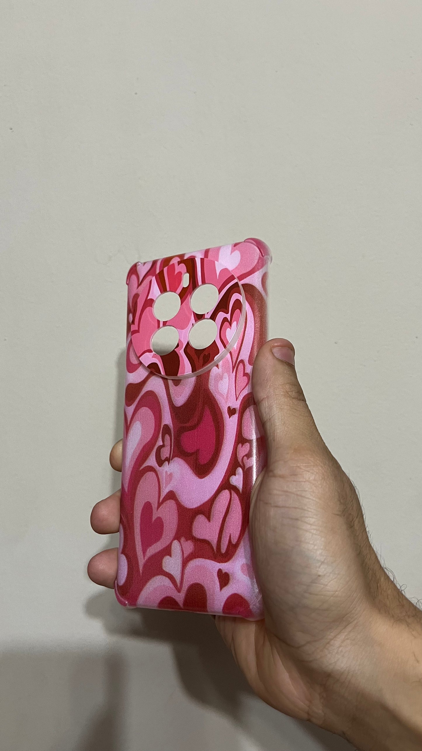 HEART WAVES Printed Transparent Case