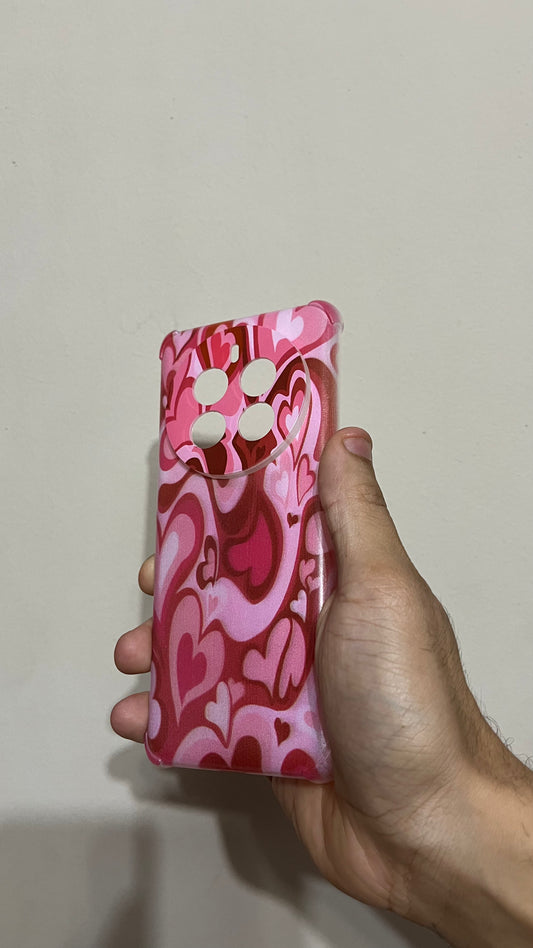 HEART WAVES Printed Transparent Case