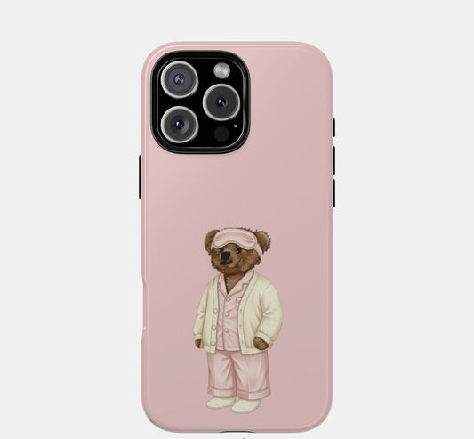 Teddy Printed Transparent Case