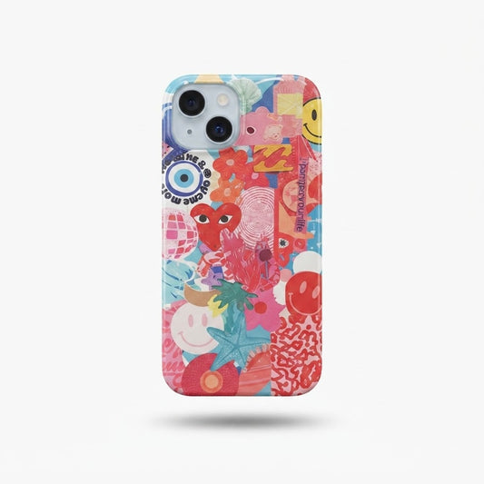 RED VIBES Printed Transparent Case