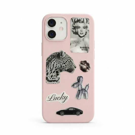 STICKER Printed Transparent Case