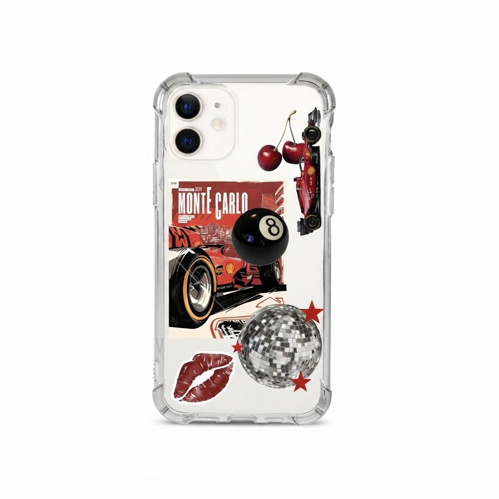 LIP BALL Printed Transparent Case
