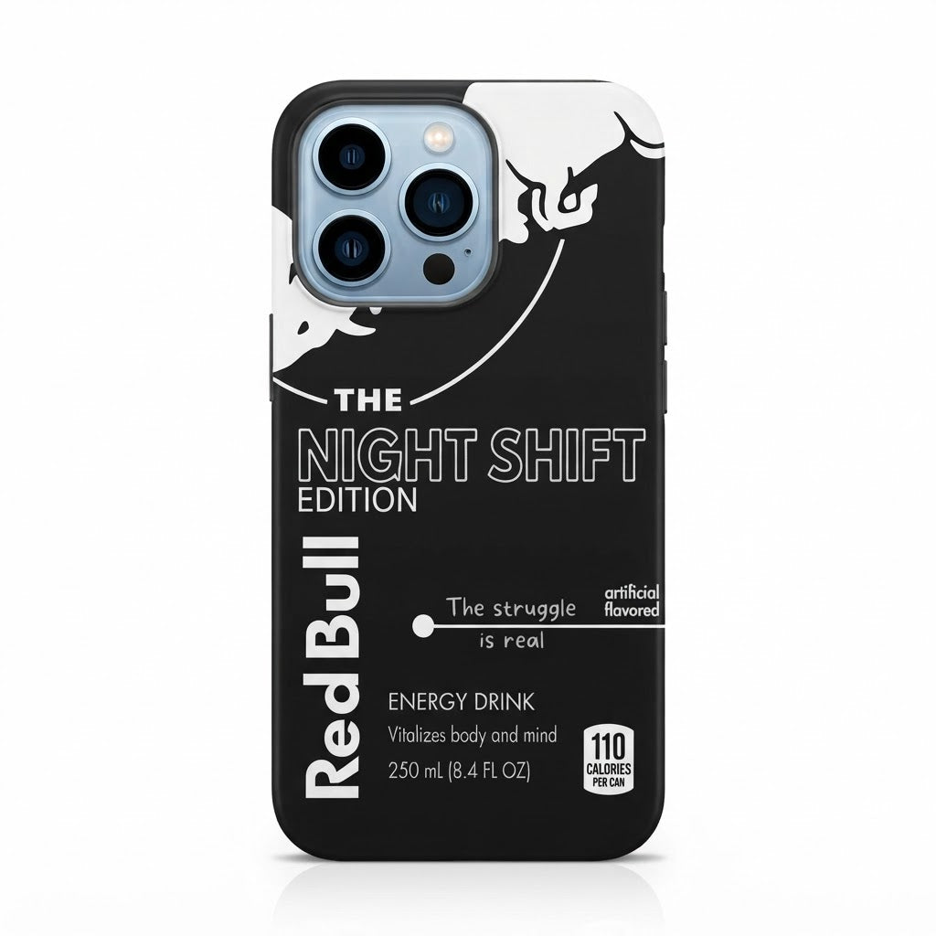 BLACK Printed Transparent Case