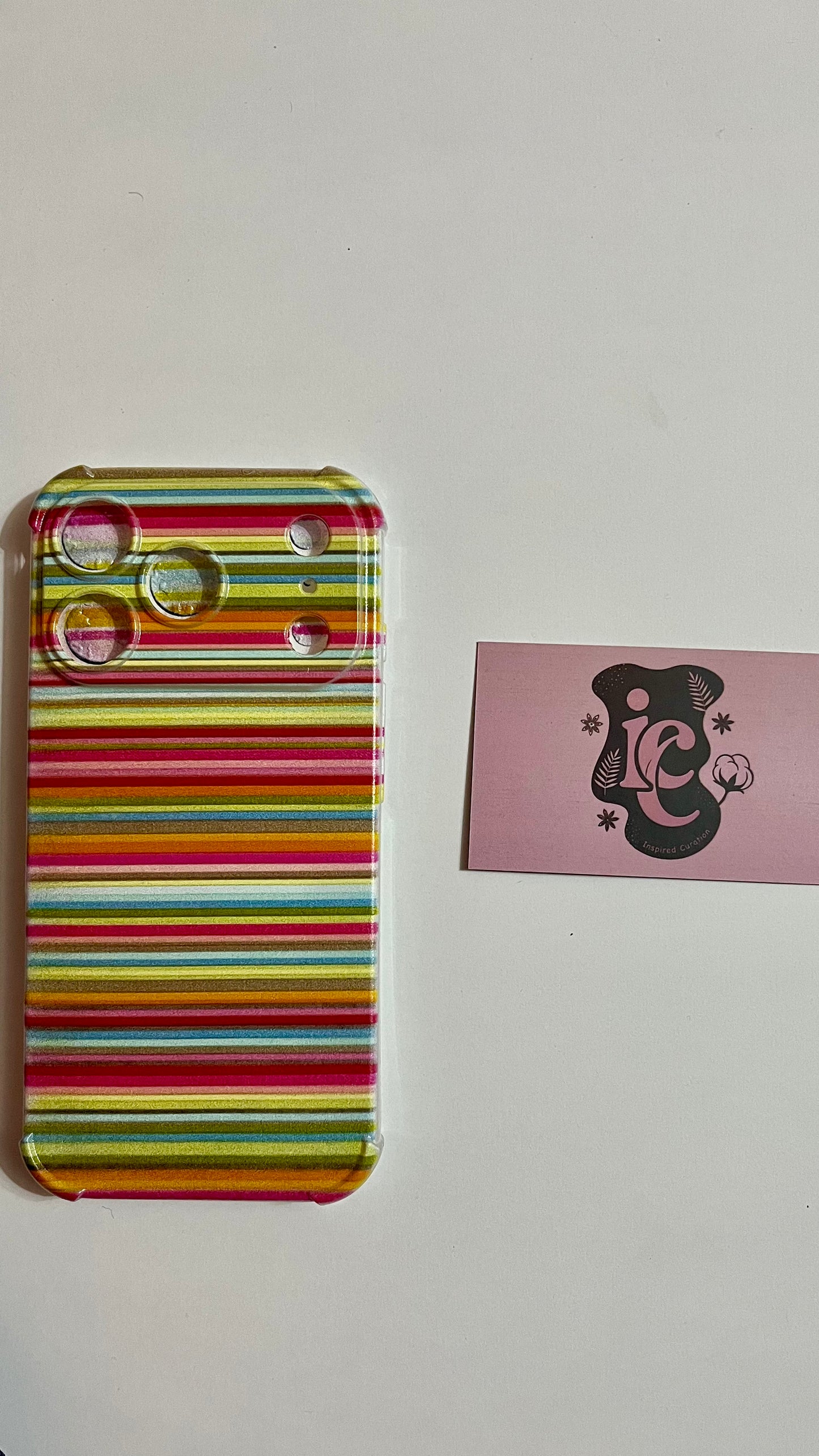 STRIPED COLORS Printed Transparent Case